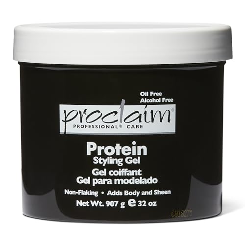 Proclaim Protein Styling Gel - Maximum Hold, Protects Dry Hair, Oil-Free, Alcohol-Free - 16oz