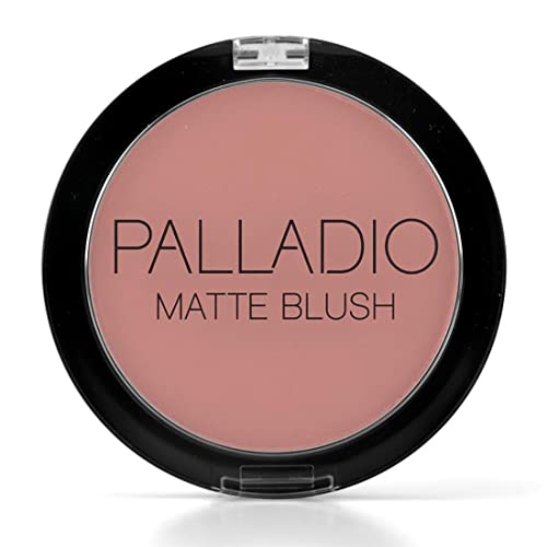 Palladio Matte Blush - Flawless Velvety Coverage, Botanical Infusion, Peach Ice - 0.14oz