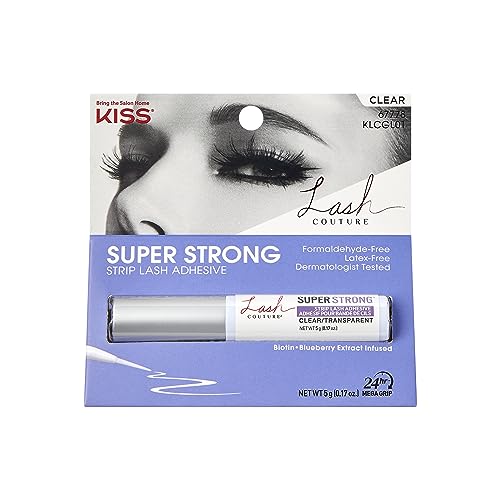 KISS Lash Couture Eyeliner - Long Lasting Hold, Biotin & Blueberry Extract, White - 0.17oz