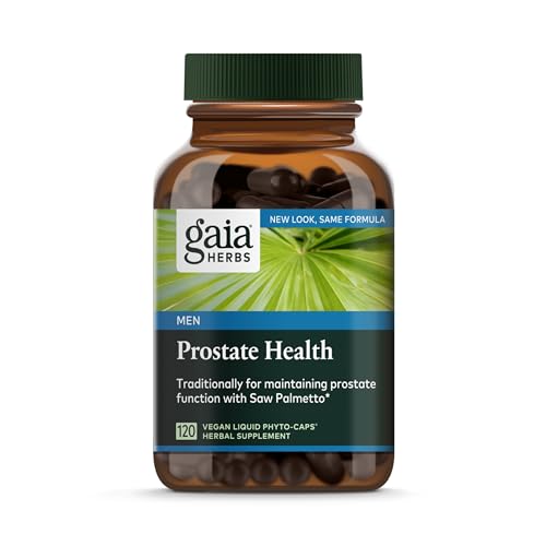 Gaia Herbs Saw Palmetto Supplement - Supports Prostate Function, Vegan & Gluten-Free - 120 Caps