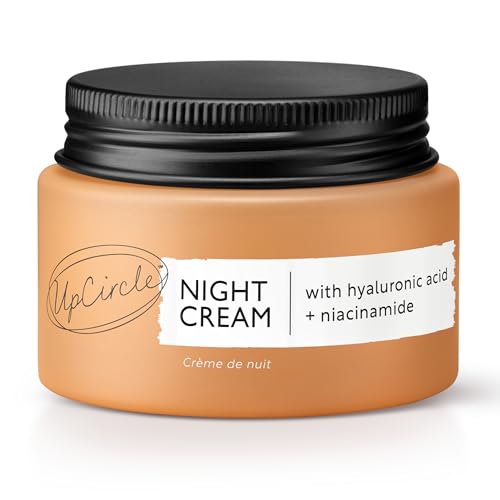 UPCIRCLE Night Cream - Hydrating Niacinamide & Hyaluronic Acid, Vegan & Cruelty-Free - 1.85oz