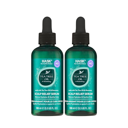 HASK Scalp Treatment Serum - Soothes Irritation, Color Safe, Gluten-Free - Pack of 2