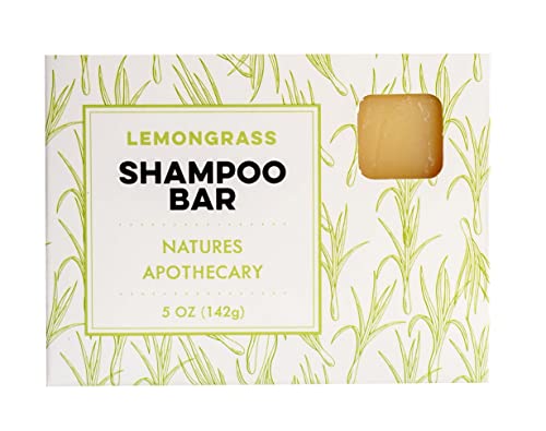 Nature's Apothecary Lemongrass Shampoo Bar - Nourishing, Handmade, TSA-Friendly - 5 oz.