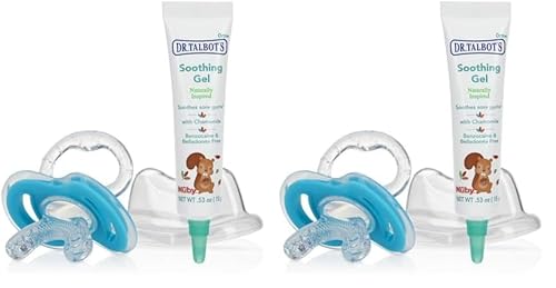 Dr. Talbot's Baby Teething Solution - Fast Relief Gel & Soft Silicone Teether - 0.53oz, Pack of 2