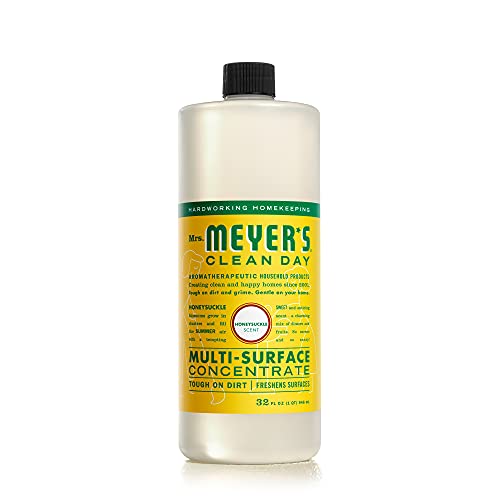 Mrs. Meyer's Multi-Surface Cleaner - Tough on Dirt, Biodegradable Formula, Honeysuckle Scent - 32oz