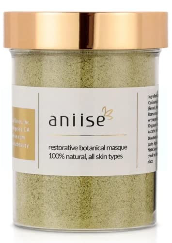 Aniise Botanical Green Tea Face Mask - Deep Cleansing, Loaded with Vitamins - 8oz