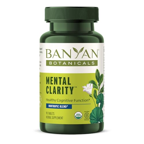 Banyan Botanicals Nootropic Supplement - Enhances Cognitive Function, Non-GMO Vegan - 90 Tablets