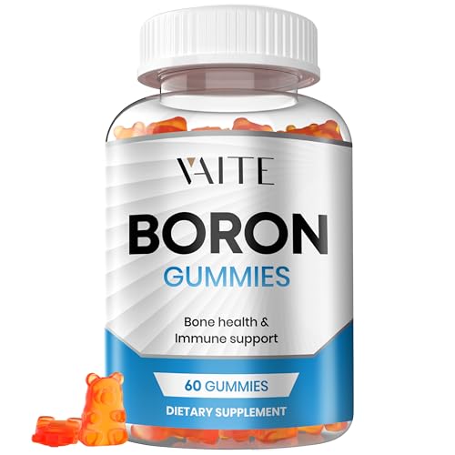 Boron Gummies 10mg - Supports Joint, Bone & Brain Health, Hormone Balance - Vegan, 60 Count