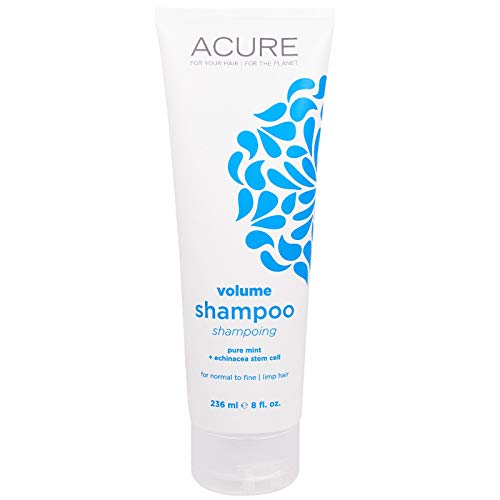 Acure Organics Shampoo - Volume Boosting, Natural Oil Preserving, Made in USA - 8 fl oz