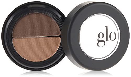 Glo Skin Beauty Brow Powder Duo - Naturally Fills Sparse Areas, Customizable Shades - Brown