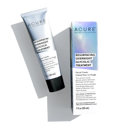 ACURE Night Cream - Revitalizes Skin Tone & Texture, Vegan with Moonstone, 1 Fl Oz