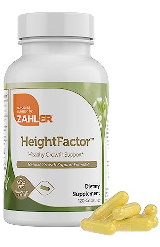 Zahler Height Factor Growth Support Capsules - Natural Height Booster, Kosher Certified - 120 Count