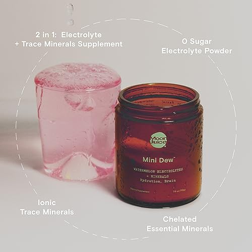 Moon Juice Hydration Powder - Electrolytes & Minerals for Brain Function, Watermelon - 30 Servings