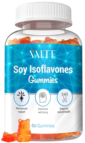 Soy Isoflavones Menopause Gummies - Phytoestrogen Support, Non-GMO, 60 Vegan Chewables