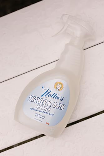 Nellie's Shower & Bath Cleaner - Removes Soap Scum, Plant-Based, Leaping Bunny Certified - 24 fl oz