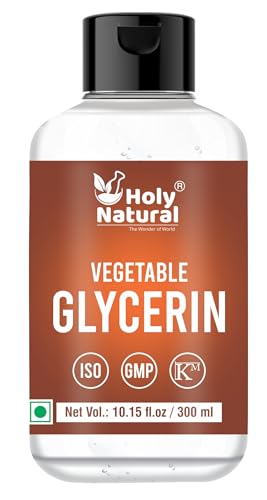 Holy Natural Organic Vegetable Glycerin - USDA Certified, Non-GMO, Food Grade - 300ml