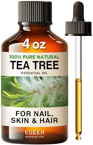 Kukka Tea Tree Oil - Nourishing for Skin, Hair & Nails, 100% Pure, 4 Fl Oz Therapeutic Blend