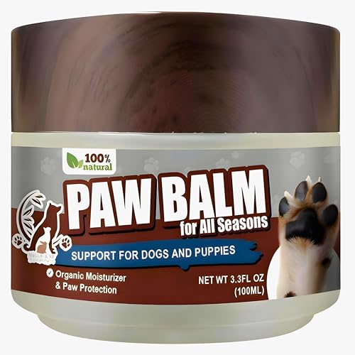 Maggie & Me Paw Balm for Dogs - 100% Organic Relief for Dry Skin & Cracked Paws - 3.3oz