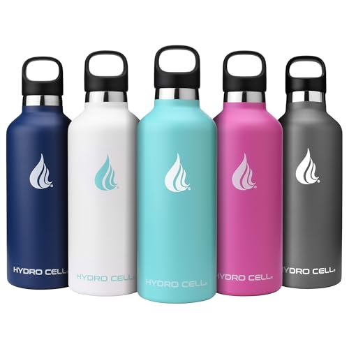 HYDRO CELL Stainless Steel Water Bottle - Leak-Proof, Insulated, Stylish Design - 32oz Teal