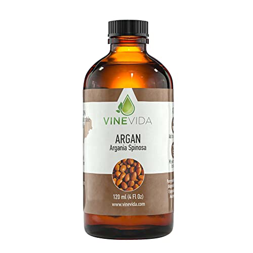 VINEVIDA Argan Carrier Oil - Pure, Vegan Formula for Skin & DIY Projects - 4 oz