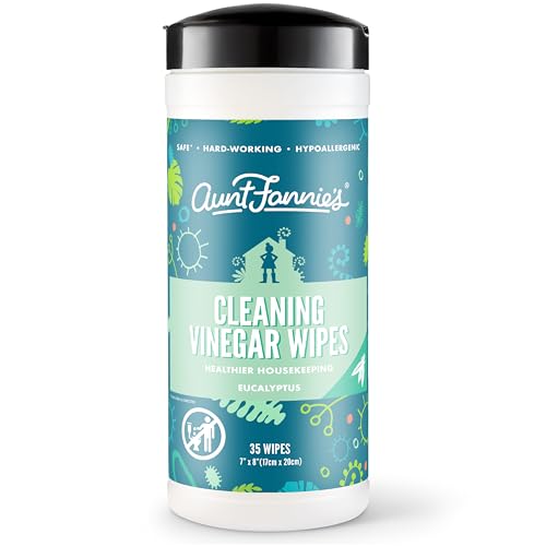 Aunt Fannie's Cleaning Wipes - Natural Vinegar Formula, Eucalyptus Scented, 35 Count