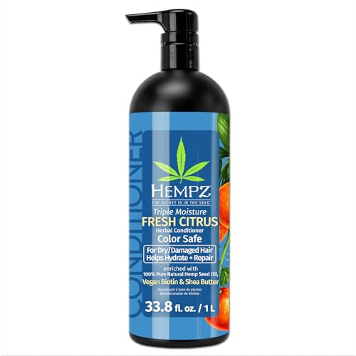 Hempz Biotin Conditioner - Hydrate & Strengthen Dry, Color-Treated Hair - 33.8 Fl OZ