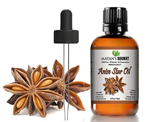 Mayan's Secret Anise Star Essential Oil - Pure Aroma for Flavoring & Crafting - 4oz