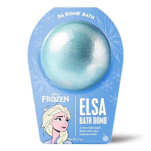 Da Bomb Bath Frozen Elsa Bath Bomb - Snow Blast Scent, Women-Owned, Handmade - 7oz