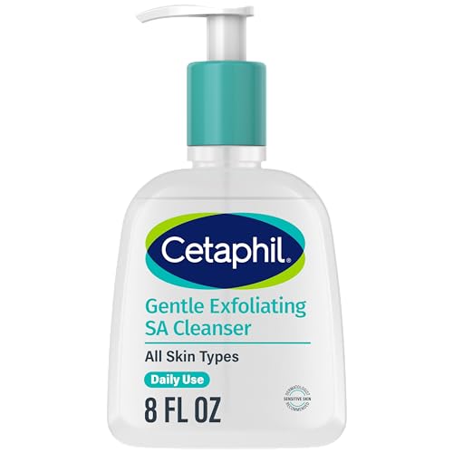 Cetaphil Facial Cleanser - Gentle Exfoliation, Salicylic & Mandelic Acids, 8 Oz Pump