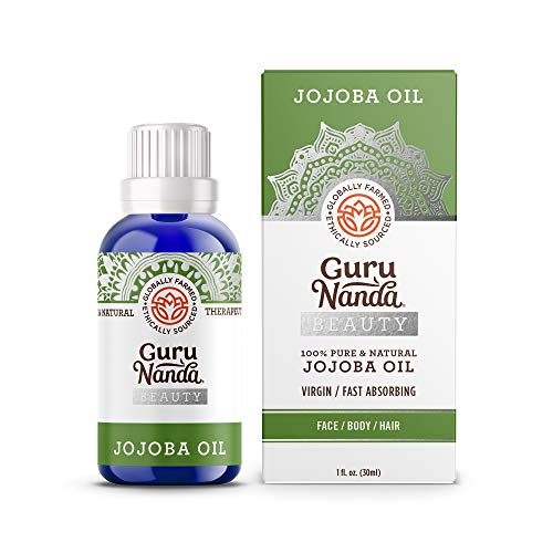 GuruNanda Jojoba Oil - Nourishing for Skin, Hair & Body, Natural Hydration - 100ml