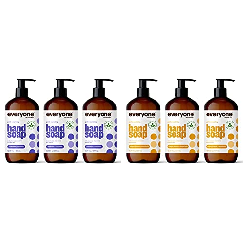 Everyone Hand Soap - Plant-Based Cleansers with Essential Oils, Lavender & Lemon - 3 Pack