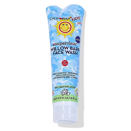 California Kids Face Cleanser - Gentle Exfoliating Salicylic Acid, Allergy Tested - 1.8 oz