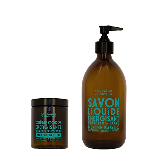 Compagnie de Provence Body Wash & Hand Cream Set - Nourishing Oils, 16.7oz & 10oz Duo