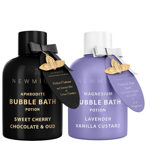 New Miuz Luxury Bath & Body Gift Set - Foaming Bubble Baths, Vegan & Cruelty-Free - 2 Pack