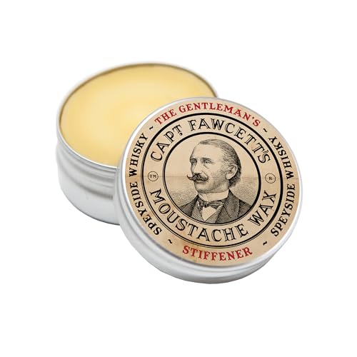 Captain Fawcett's Mustache Wax - Strong Hold with Lavender & Speyside Scent - 15ml Tin