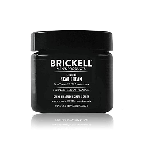 Brickell Men's Scar Cream - Reduces Scars & Evens Skin Tone, Natural Ingredients - 2oz