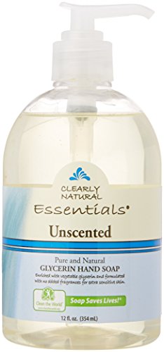 Clearly Natural Hand Soap - Pure Glycerin Formula, Rinses Clean, Unscented - 12oz