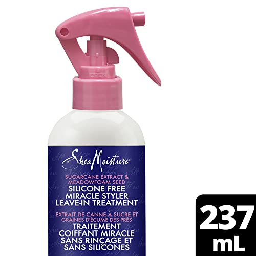 SheaMoisture Leave-In Hair Conditioner - Softens & Adds Shine, Silicone-Free - 8 oz