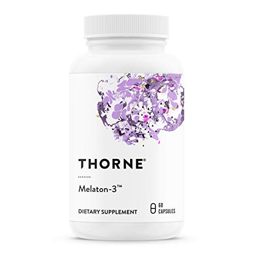 THORNE Melaton-3 3mg Melatonin - Promotes Restful Sleep & Circadian Health - Gluten-Free, 60 Caps