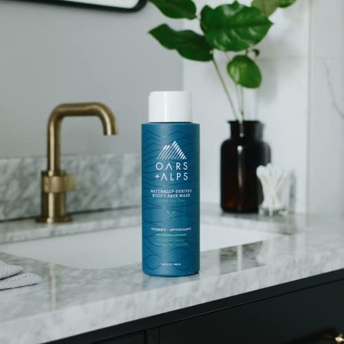 Oars + Alps Men's Body Wash & Shampoo Kit - Hydrating, Moisturizing, Tea Tree Infusion - 12oz