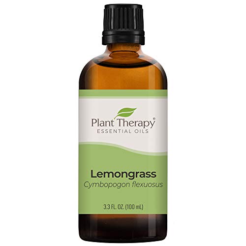 Plant Therapy Lemongrass Essential Oil - Boost Circulation, 100% Pure Therapeutic Grade, 100 mL