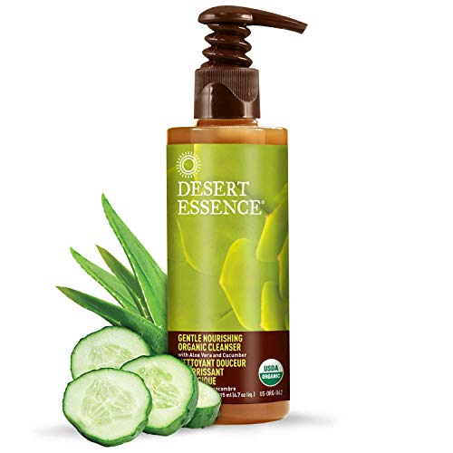 Desert Essence Nourishing Cleanser - Hydrates Dry Skin, Aloe & Chamomile - 6.7 Fl Oz