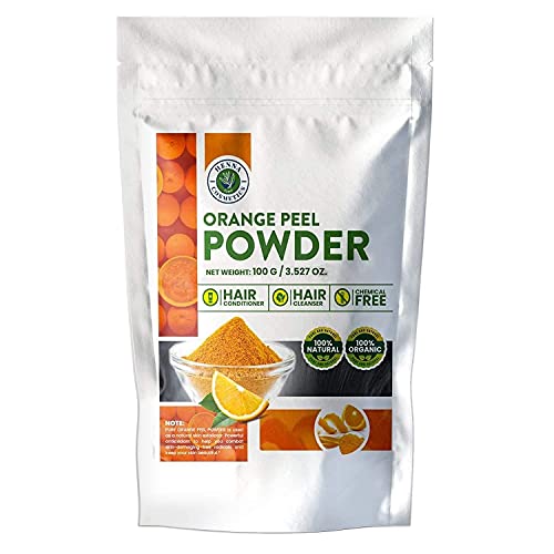 Henna Cosmetics Orange Peel Powder - Vitamin C Boost for Skin & Hair, 100% Natural - 100g