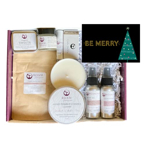 Artisan Gift Set for Women - Relaxation Kit with Lavender Essential Oil, Handmade in Texas