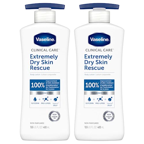 Vaseline Body Lotion - Intensive Moisturization, Dermatologist-Tested Relief - 13.5oz (Pack of 2)