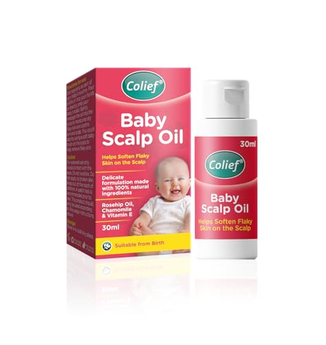 Colief Baby Body Oil - Soothes Dry, Flaky Skin, with Rosehip & Chamomile - 1.01 Fl. Oz