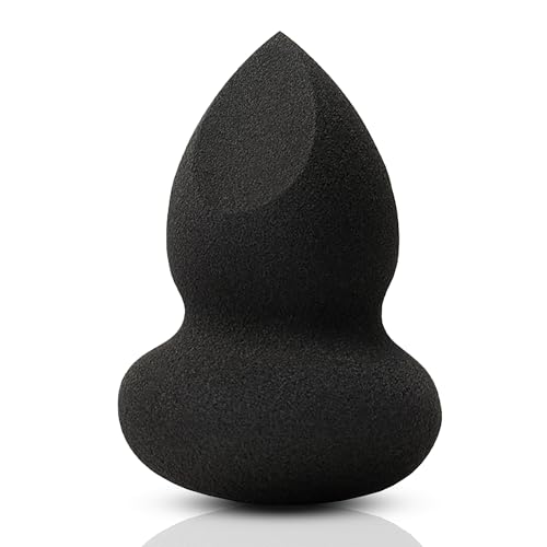 Frankie Rose Cosmetics Makeup Sponge - Streak-Free, Flawless Finish, Latex-Free Foam - Black