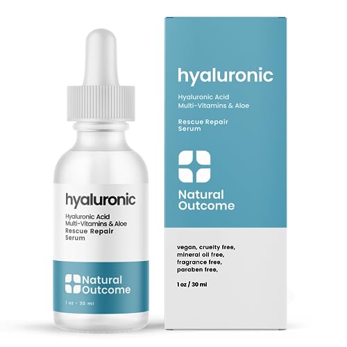 Natural Outcome Face Serum - Hydrating Anti-Aging, Vitamin B5 & Aloe Vera - 1 Oz