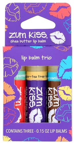 ZUM Zum Kiss Lip Balm Trio - Nourishing Hydration, Certified Organic Ingredients - 1 EA