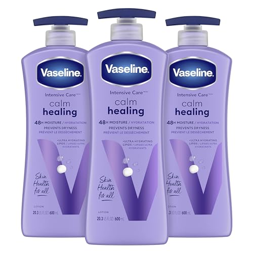 Vaseline Intensive Care Body Lotion - Heals & Restores Dry Skin, Lavender Extract - 20.3oz (3ct)